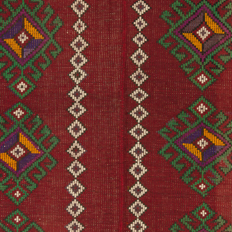 Vintage Anatolian Jijim Rug - 5' 3" x 8' 2" (63" x 98") - K0085321