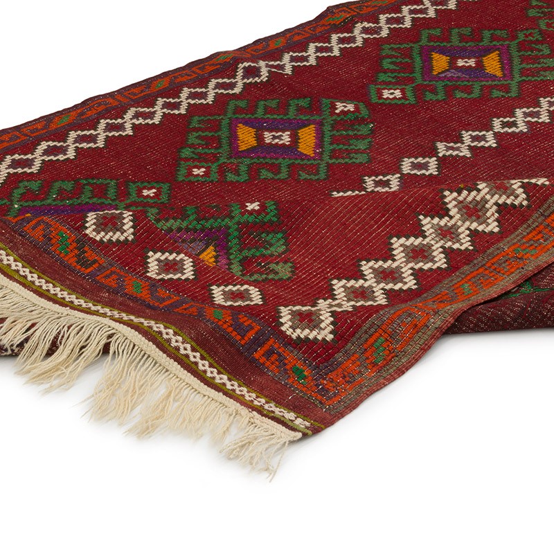 Vintage Anatolian Jijim Rug - 5' 3" x 8' 2" (63" x 98") - K0085321