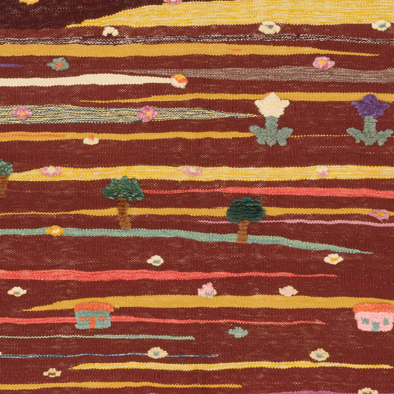 New Handwoven Turkish Kilim Rug - K0085323