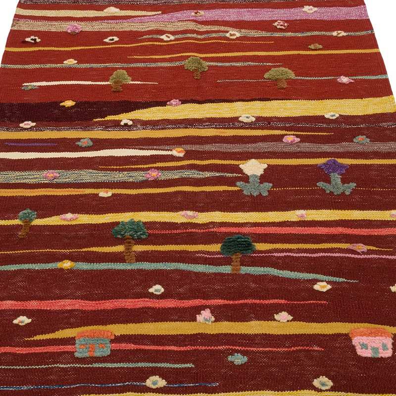 New Handwoven Turkish Kilim Rug - K0085323