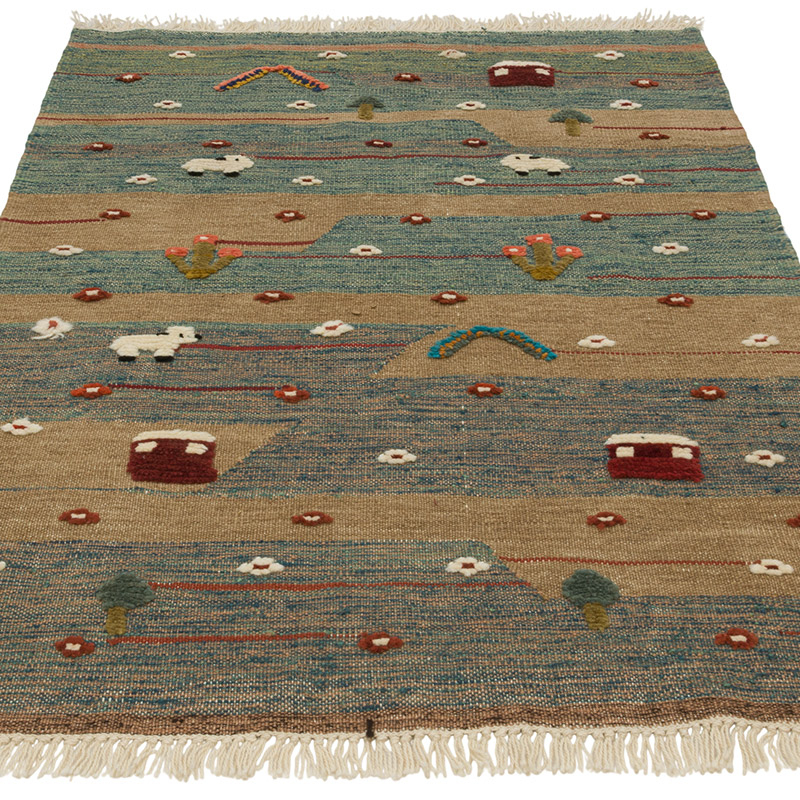 Yeni Kök Boya El Dokuma Kilim - K0085325