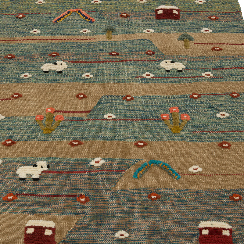 Yeni Kök Boya El Dokuma Kilim - K0085325