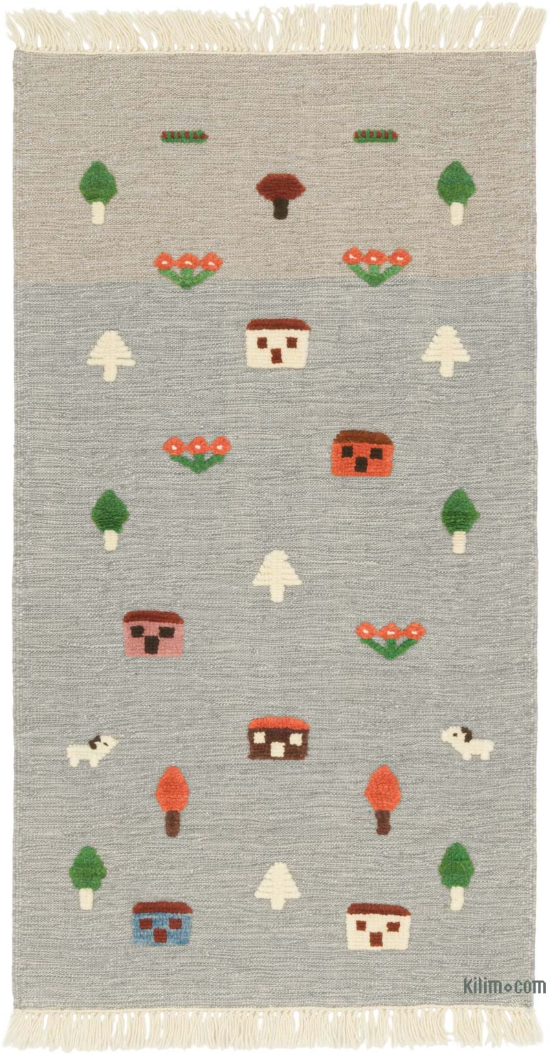 New Handwoven Turkish Kilim Rug - K0085326