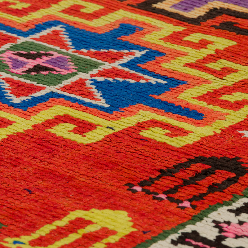 Alfombra Vintage de pasillo - 85 cm x 374 cm - K0085331