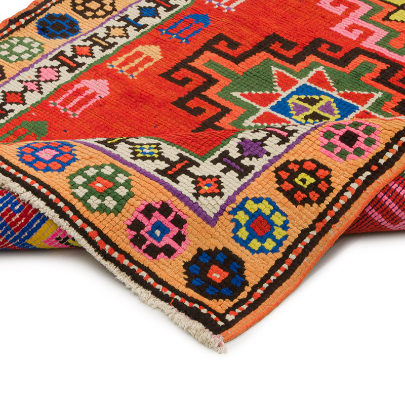 Alfombra Vintage de pasillo - 85 cm x 374 cm - K0085331
