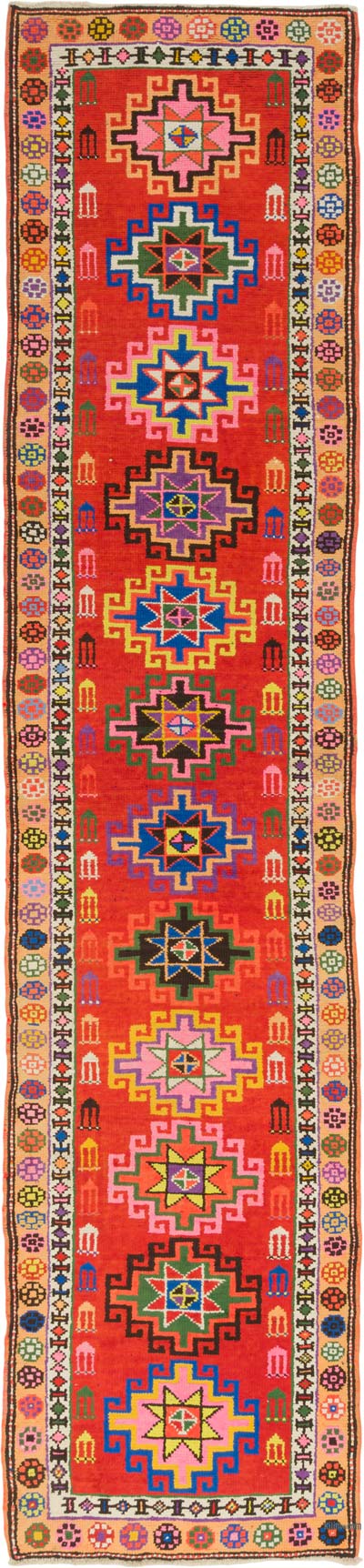 Vintage Anadolu Yolluk - 85 cm x 374 cm