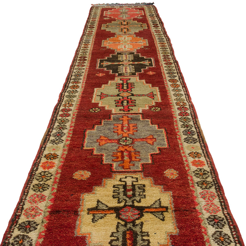 Vintage Tribal Runner Rug - 2' 11" x 15' 1" (35" x 181") - K0085332