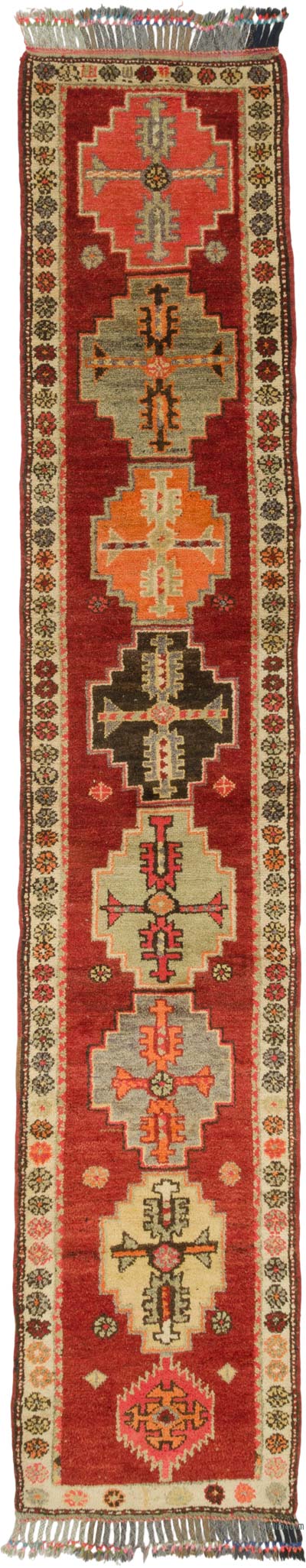 Vintage Anadolu Yolluk - 89 cm x 460 cm