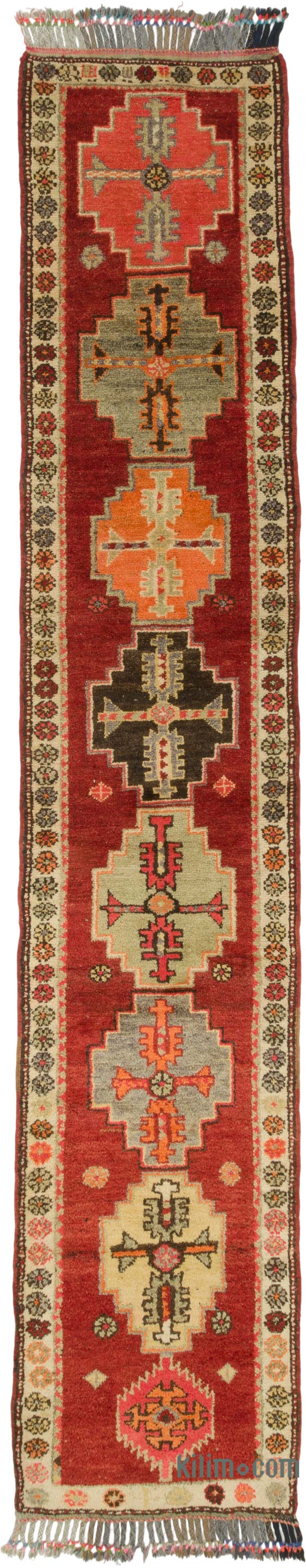 Vintage Tribal Runner Rug - 2' 11" x 15' 1" (35" x 181") - K0085332