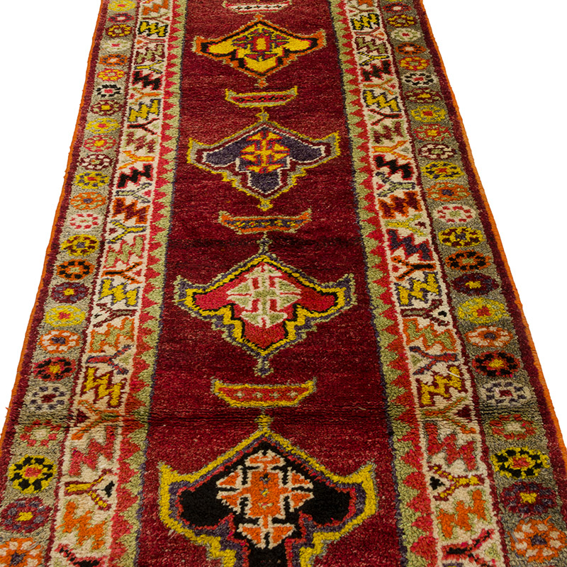 Vintage Anadolu Yolluk - 88 cm x 366 cm - K0085333