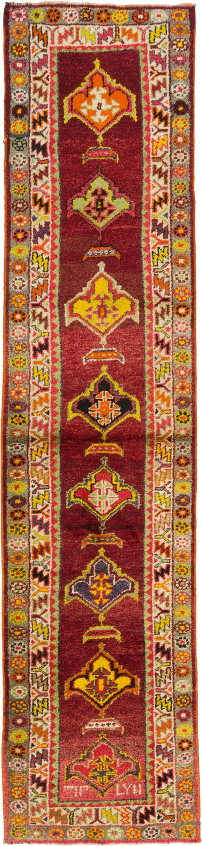 Alfombra Vintage de pasillo - 88 cm x 366 cm