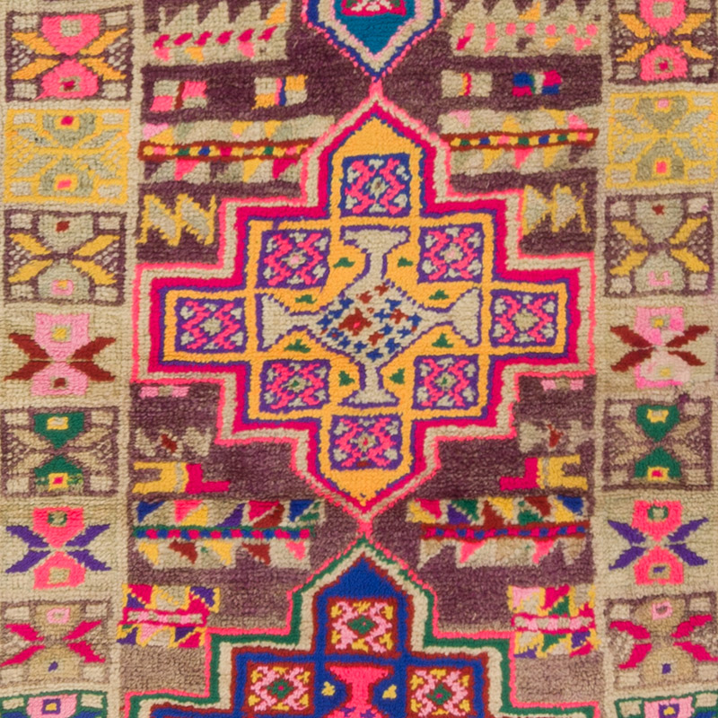 Alfombra Vintage de pasillo - 94 cm x 331 cm - K0085334