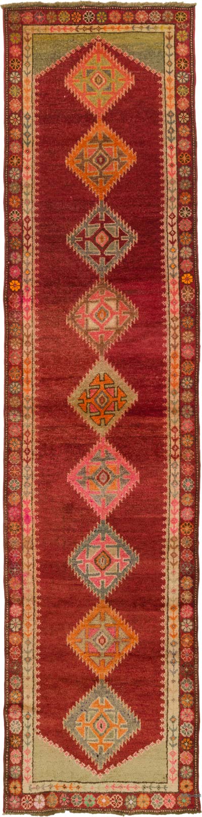 Vintage Anadolu Yolluk - 87 cm x 355 cm