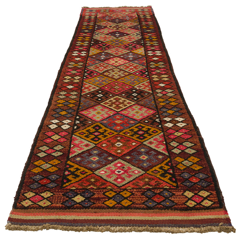 Alfombra Vintage de pasillo - 90 cm x 330 cm - K0085337