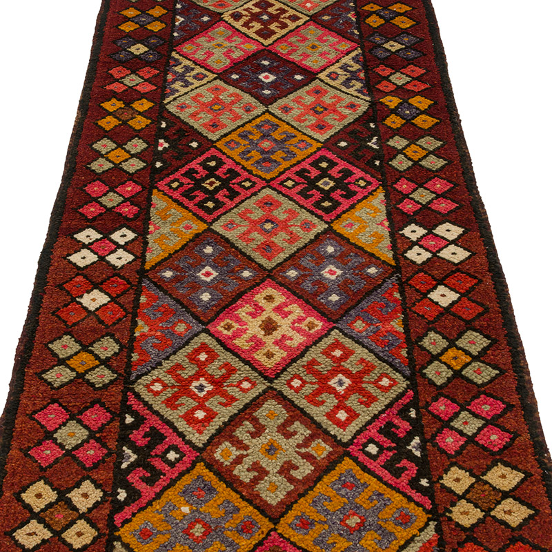 Alfombra Vintage de pasillo - 90 cm x 330 cm - K0085337