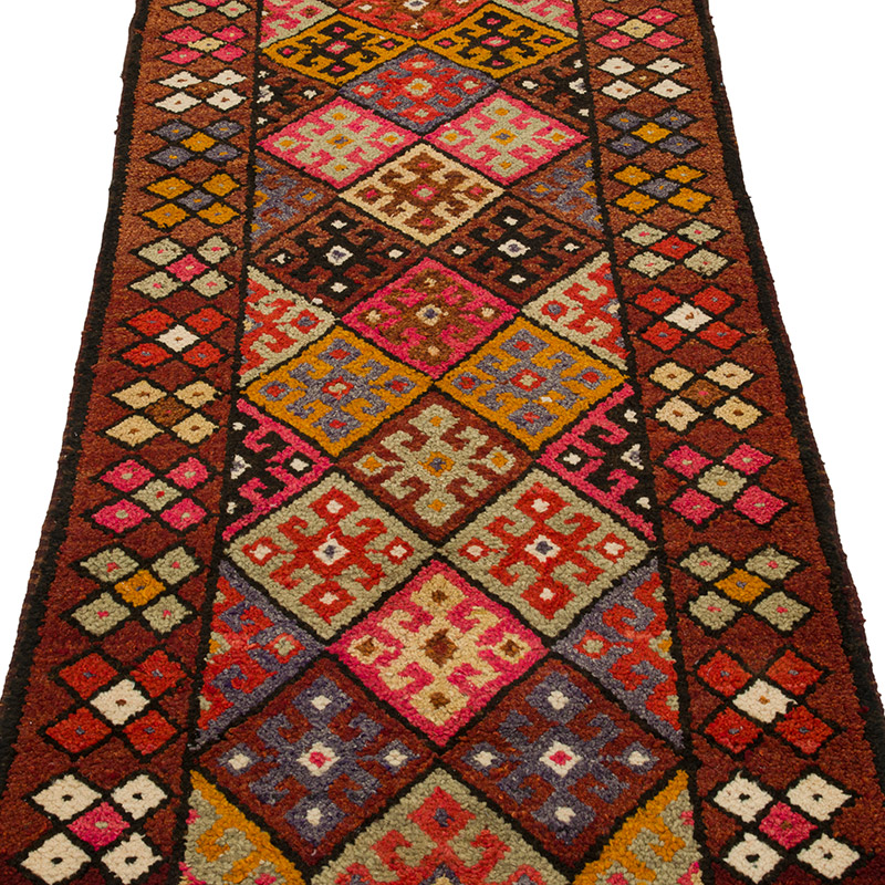 Alfombra Vintage de pasillo - 90 cm x 330 cm - K0085337