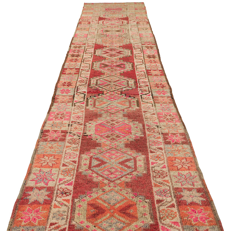 Alfombra Vintage de pasillo - 83 cm x 409 cm - K0085338