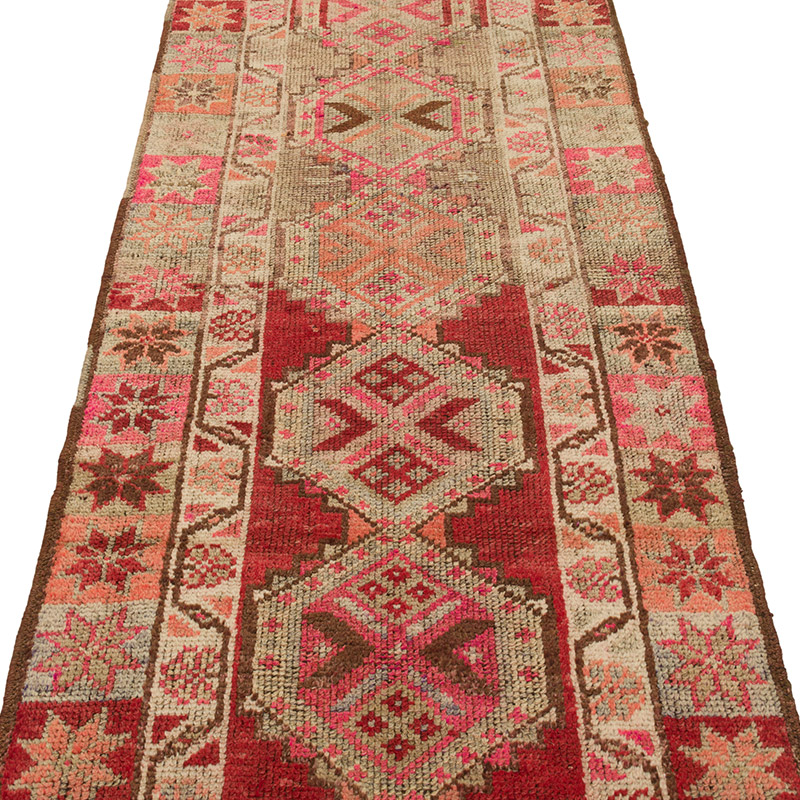 Alfombra Vintage de pasillo - 83 cm x 409 cm - K0085338
