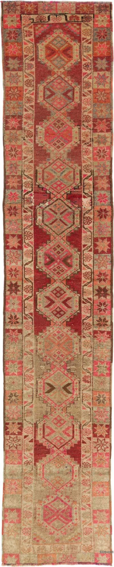 Vintage Tribal Runner Rug - 2' 9" x 13' 5" (33" x 161")