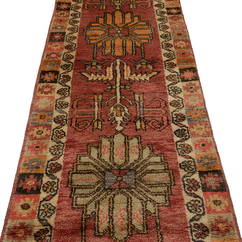 Alfombra Vintage de pasillo - 85 cm x 370 cm - K0085339