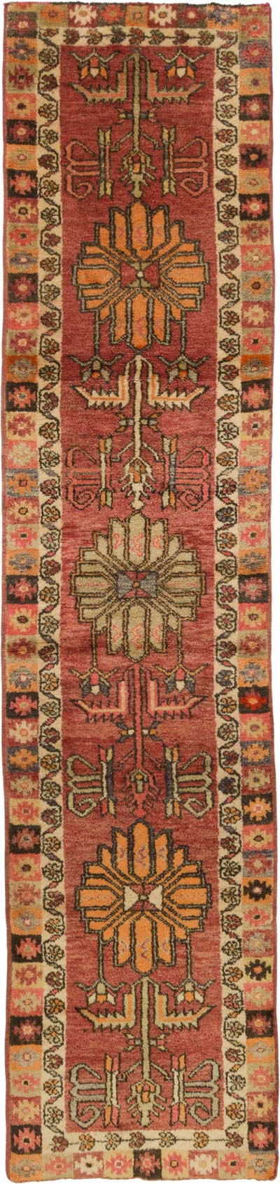 Vintage Tribal Runner Rug - 2' 9" x 12' 2" (33" x 146")