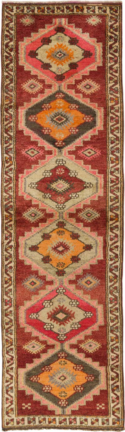 Vintage Anadolu Yolluk - 90 cm x 318 cm