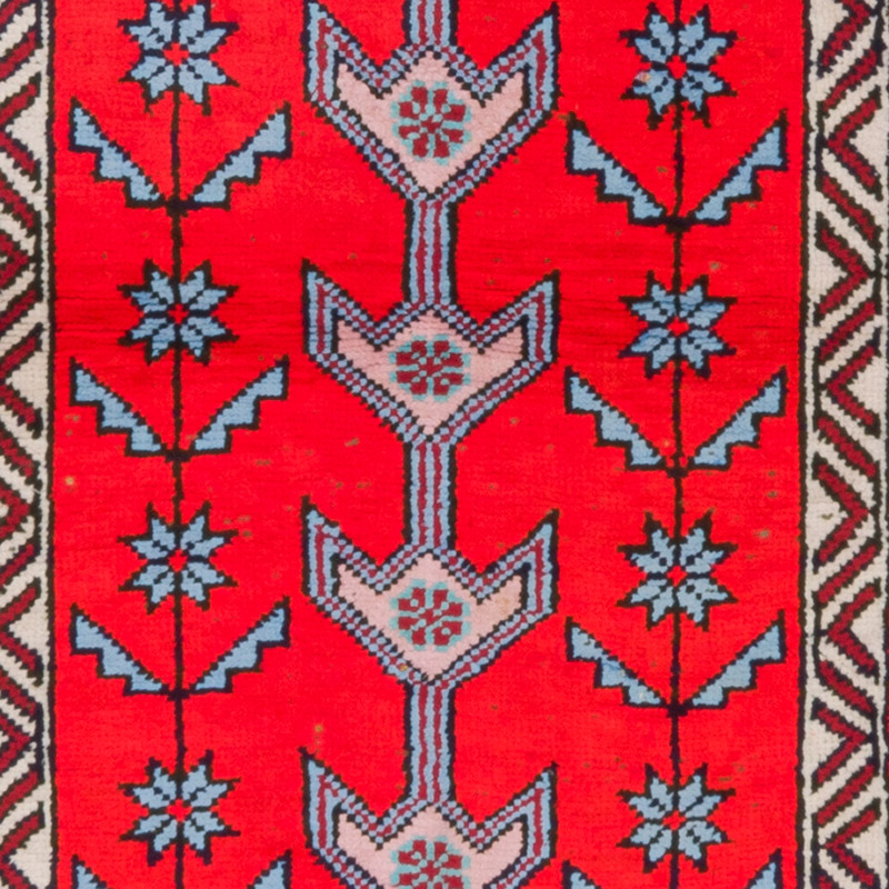 Vintage Tribal Runner Rug - 2' 11" x 9' 2" (35" x 110") - K0085343
