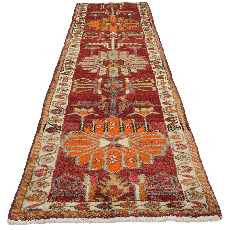 Alfombra Vintage de pasillo - 86 cm x 328 cm - K0085345
