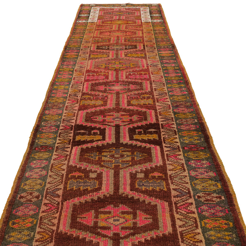 Vintage Tribal Runner Rug - 3'  x 12' 1" (36" x 145") - K0085346