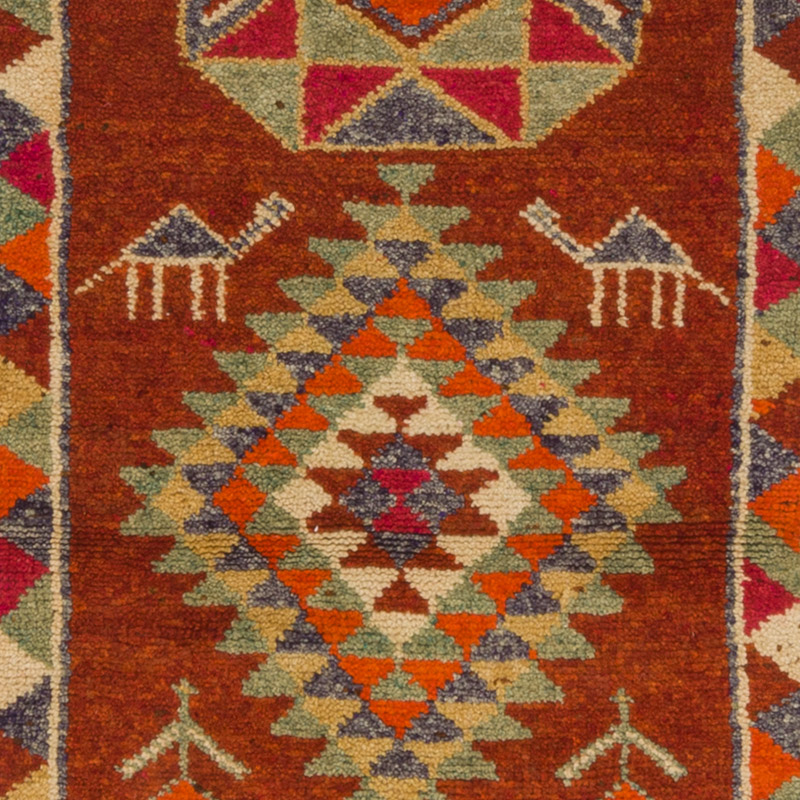 Vintage Tribal Runner Rug - 2' 11" x 11' 8" (35" x 140") - K0085347