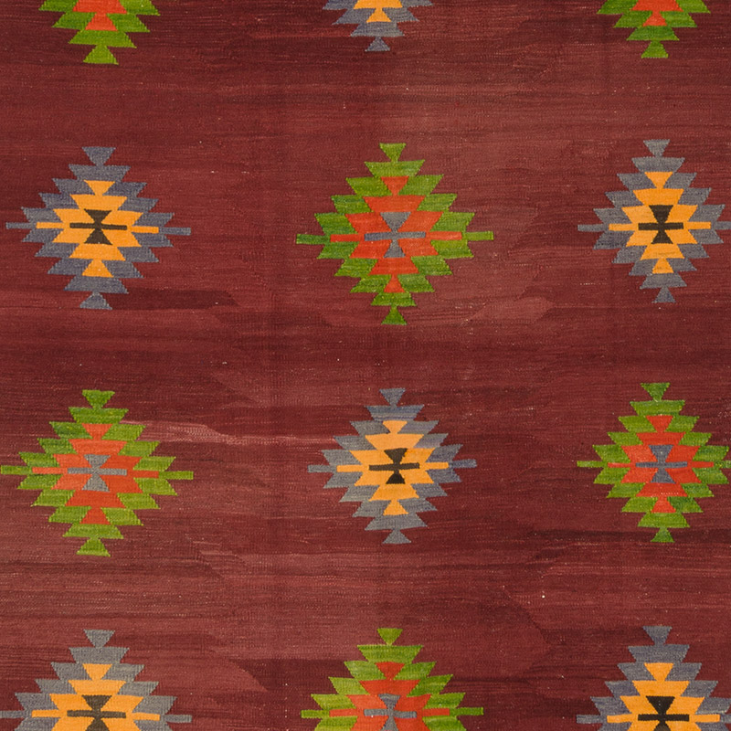 Vintage Cal Kilim Rug - 6' 2" x 12' 6" (74" x 150") - K0085348