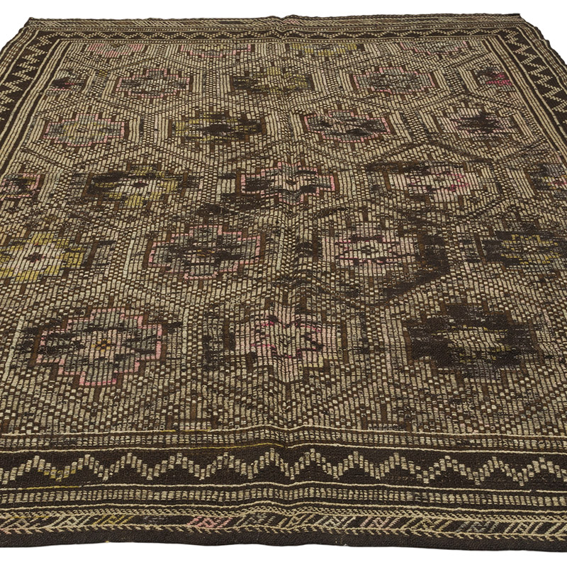 Vintage Anatolian Jijim Rug - 5' 11" x 8' 5" (71" x 101") - K0085351