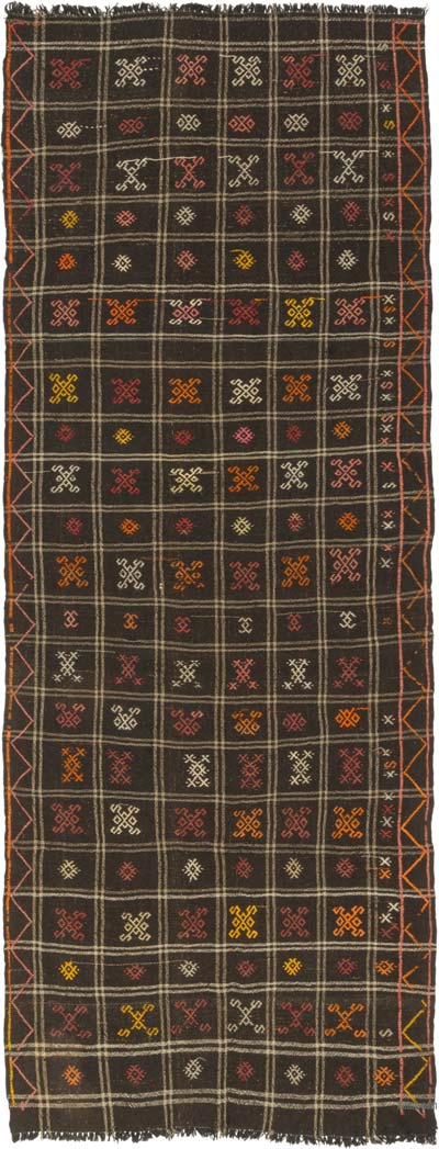 Vintage Anatolian Jijim Rug - 4' 2" x 10' 10" (50" x 130")