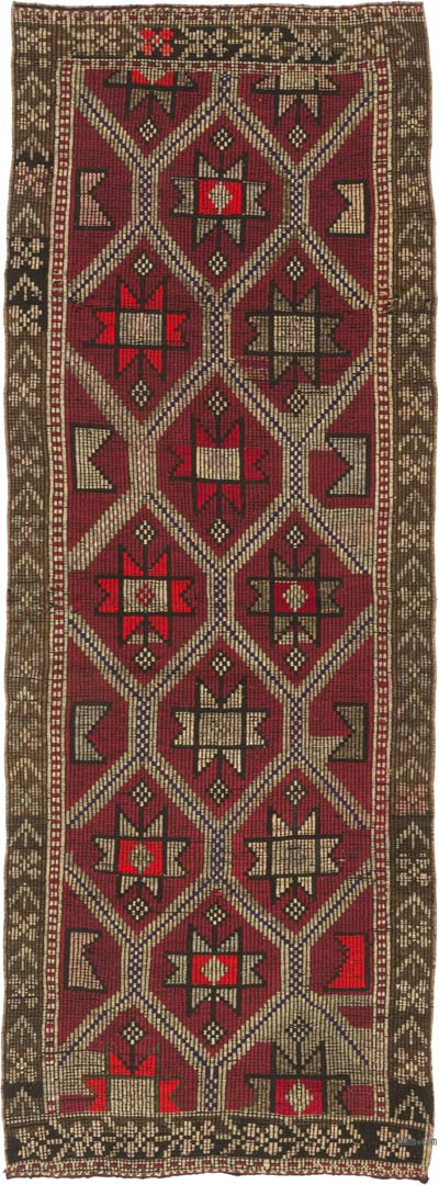Vintage Anatolian Jijim Runner - 3' 7" x 9' 10" (43" x 118")