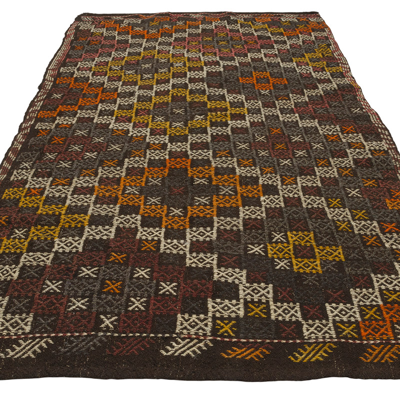 Vintage Anatolian Jijim Rug - 4' 6" x 8' 7" (54" x 103") - K0085362