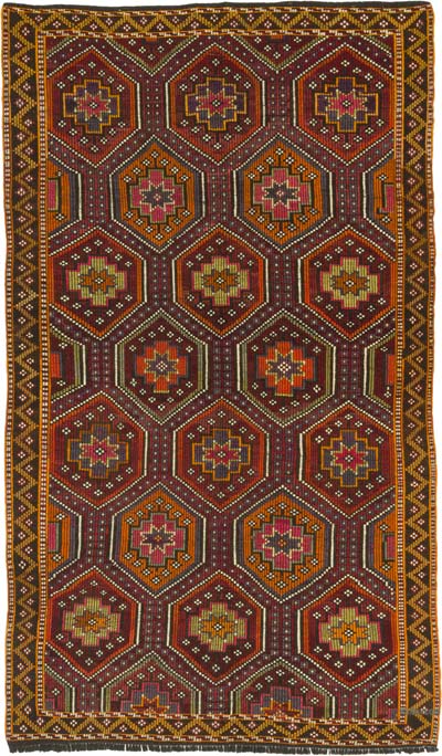 Vintage Anatolian Jijim Rug - 5' 9" x 9' 11" (69" x 119")