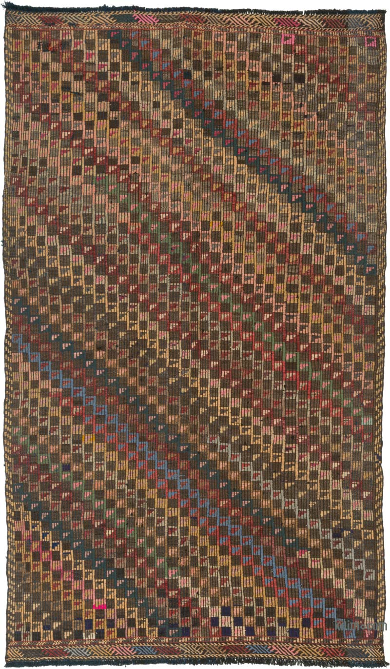Vintage Anatolian Jijim Rug - 5' 3" x 8' 10" (63" x 106") - K0085372