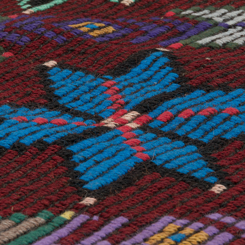 Vintage Anatolian Jijim Rug - 6' 11" x 9' 8" (83" x 116") - K0085373