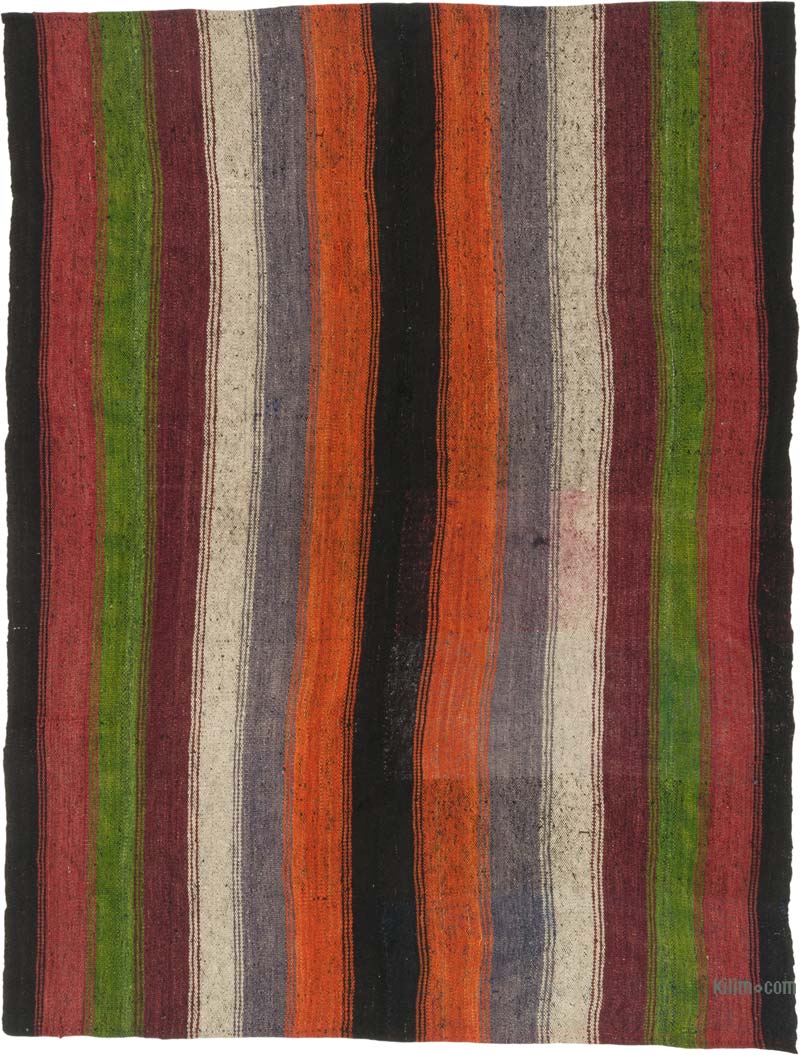 Vintage Anatolian Kilim Rug - 5' 5" x 7' 5" (65" x 89") - K0085378