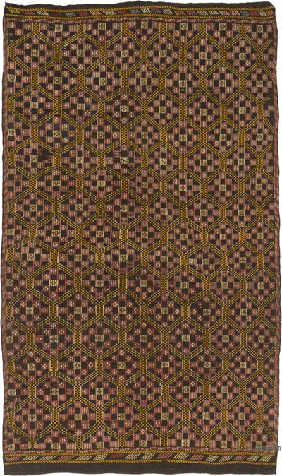 Vintage Anatolian Jijim Rug - 5' 10" x 9' 10" (70" x 118")