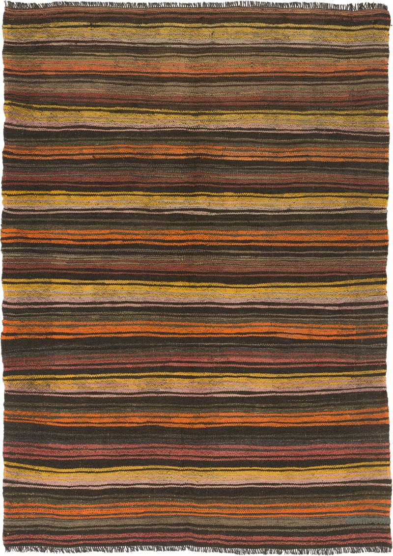 Alfombra Vintage Anatolian Kilim - 166 cm x 233 cm - K0085388