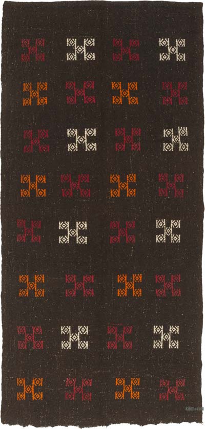 Vintage Anatolian Jijim Rug - 4' 6" x 9' 5" (54" x 113")