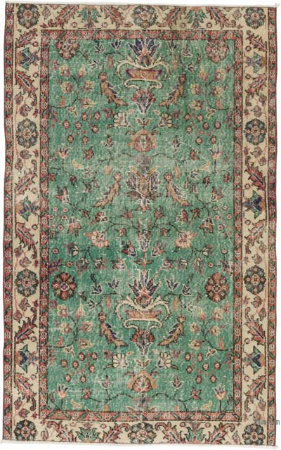 El Dokuma Vintage Halı - 115 cm x 185 cm