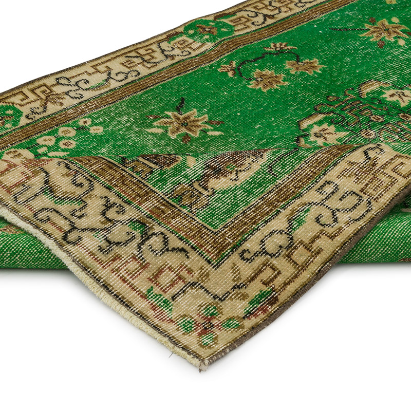 Alfombra Vintage Turca Anudada a Mano - 115 cm x 197 cm - K0085395
