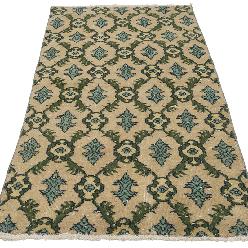 Vintage Turkish Hand-Knotted Rug - 2' 7" x 5' 2" (31" x 62") - K0085396