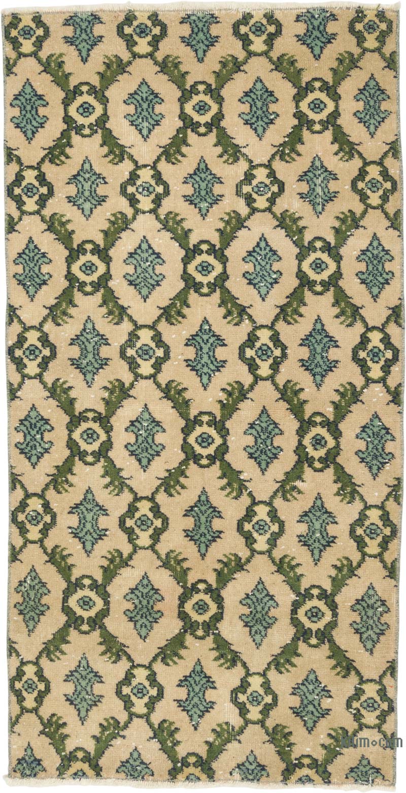Vintage Turkish Hand-Knotted Rug - 2' 7" x 5' 2" (31" x 62") - K0085396