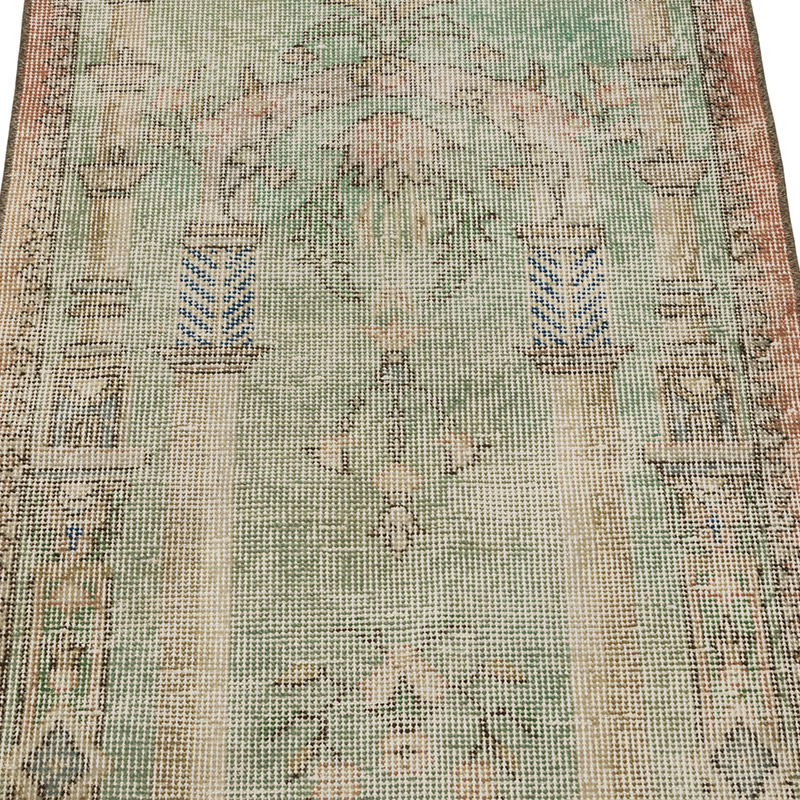 Alfombra Vintage Turca Anudada a Mano - 70 cm x 122 cm - K0085398