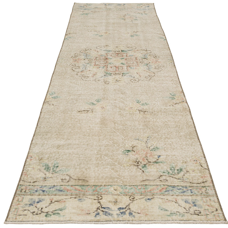 Pasillo Vintage Turco Anudado a Mano - 80 cm x 278 cm - K0085400