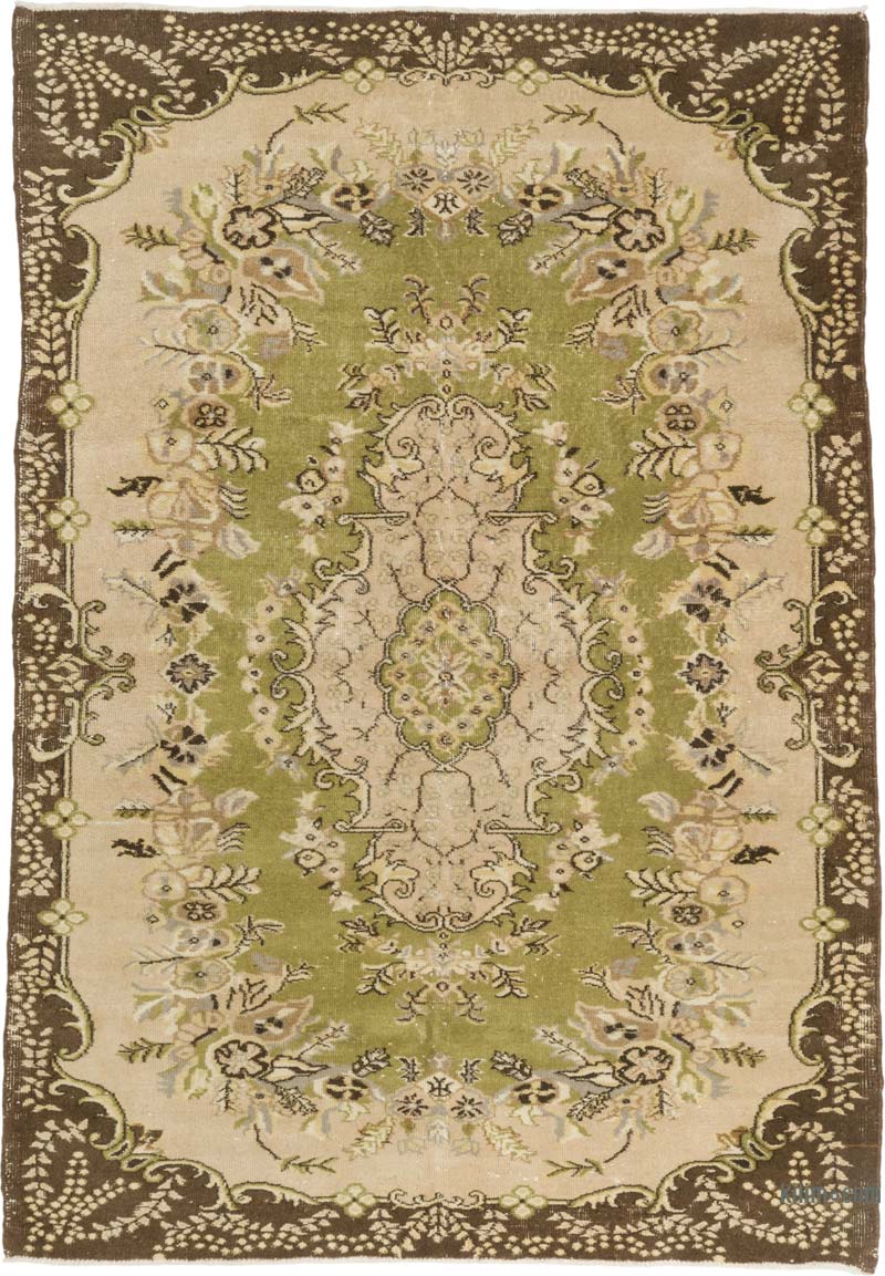 El Dokuma Vintage Halı - 184 cm x 265 cm - K0085403