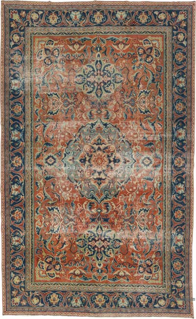 Vintage Hand-Knotted Oriental Rug - 7' 11" x 12' 8" (95" x 152")